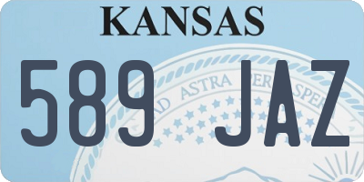 KS license plate 589JAZ