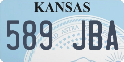 KS license plate 589JBA