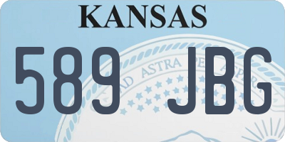 KS license plate 589JBG