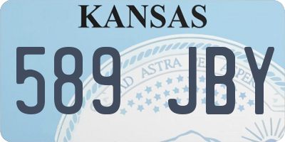 KS license plate 589JBY