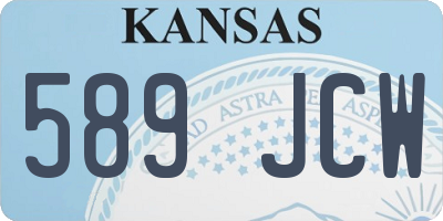 KS license plate 589JCW