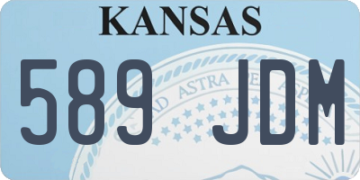 KS license plate 589JDM