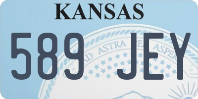 KS license plate 589JEY