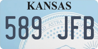 KS license plate 589JFB