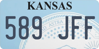 KS license plate 589JFF