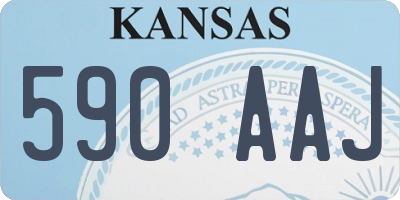 KS license plate 590AAJ