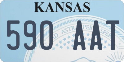 KS license plate 590AAT