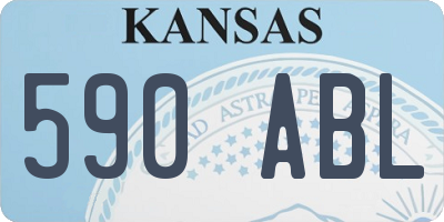 KS license plate 590ABL