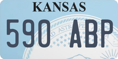 KS license plate 590ABP