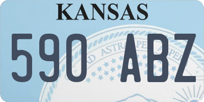 KS license plate 590ABZ