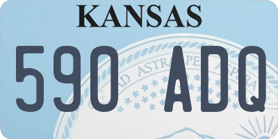 KS license plate 590ADQ