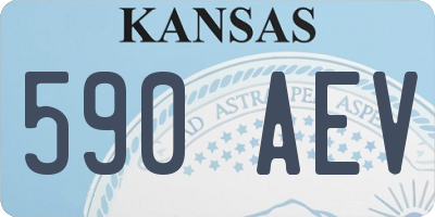 KS license plate 590AEV