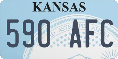 KS license plate 590AFC