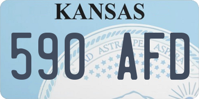 KS license plate 590AFD