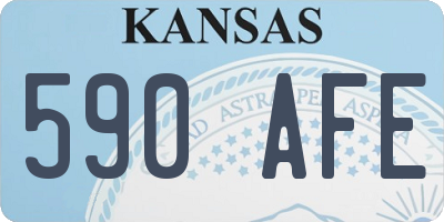 KS license plate 590AFE