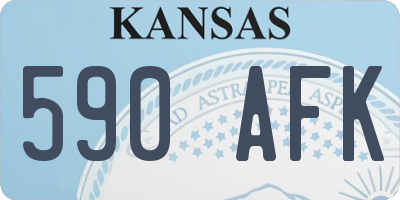 KS license plate 590AFK