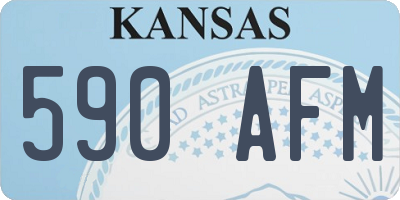 KS license plate 590AFM