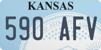 KS license plate 590AFV