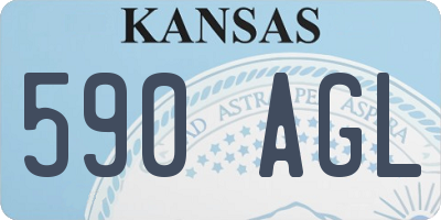 KS license plate 590AGL
