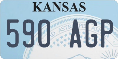 KS license plate 590AGP