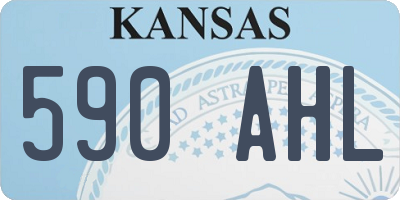 KS license plate 590AHL