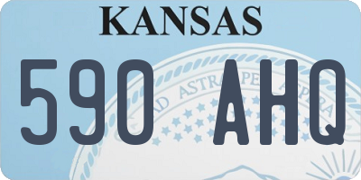 KS license plate 590AHQ