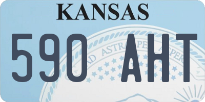 KS license plate 590AHT