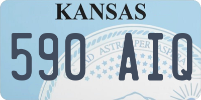 KS license plate 590AIQ