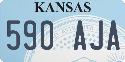KS license plate 590AJA