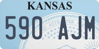 KS license plate 590AJM