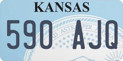 KS license plate 590AJQ