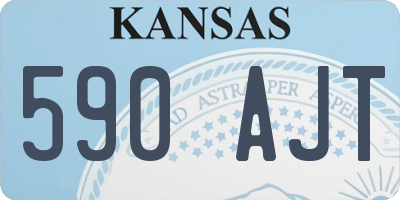 KS license plate 590AJT