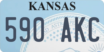 KS license plate 590AKC