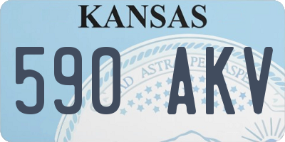 KS license plate 590AKV