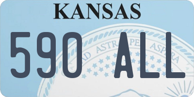 KS license plate 590ALL