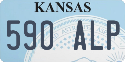 KS license plate 590ALP