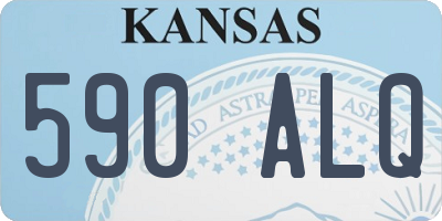 KS license plate 590ALQ