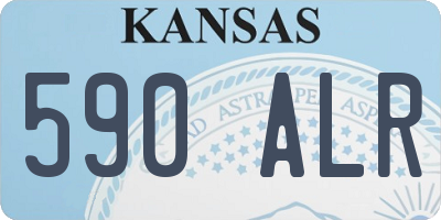 KS license plate 590ALR