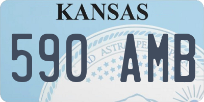 KS license plate 590AMB