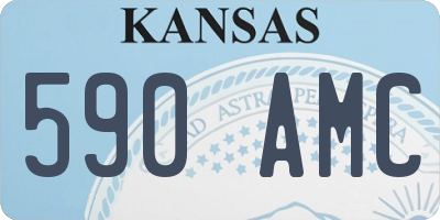 KS license plate 590AMC