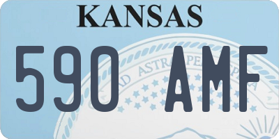 KS license plate 590AMF