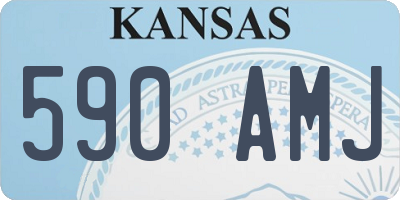KS license plate 590AMJ