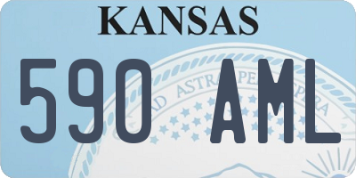 KS license plate 590AML