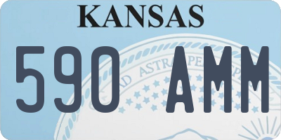 KS license plate 590AMM