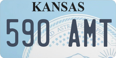 KS license plate 590AMT