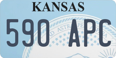 KS license plate 590APC