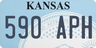 KS license plate 590APH