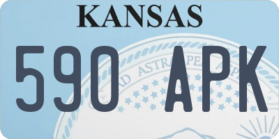 KS license plate 590APK