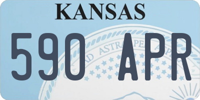 KS license plate 590APR