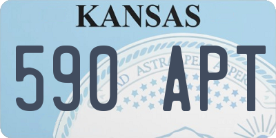 KS license plate 590APT